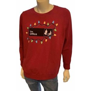 The Office Logo Red Christmas Sweater Large